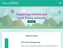 Tablet Screenshot of elevatechildren.org